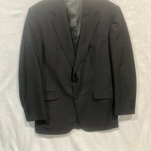 Stafford  Black Men’s Sports Coat Size 42L Dimensions In Photos
